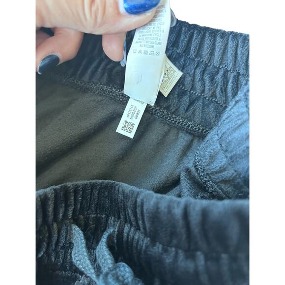 NWOT Offline by Aerie Black Velour Ankle Length Wide Leg Palazzo Pants Size Med - Picture 3 of 9